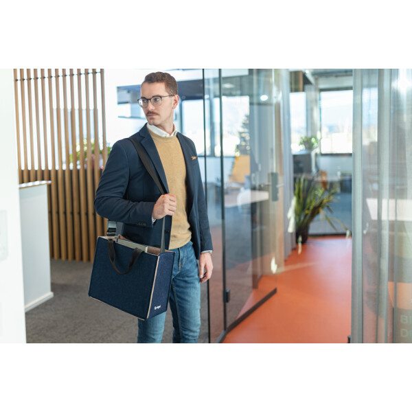 sigel Business-Filztasche Desk Sharing Bag Bicolor M, grau