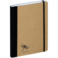 PAGNA Notizbuch "Pur", DIN A5, kariert, natur
