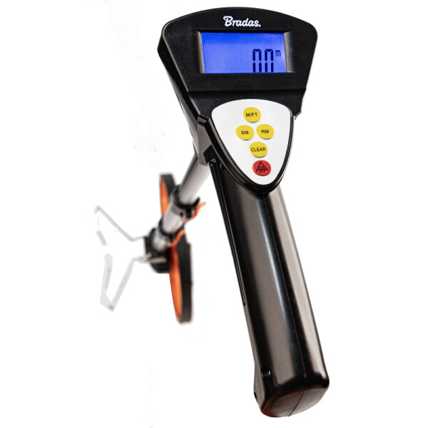 Bradas Messrad mit Digitalzähler & Teleskopgriff, im Koffer