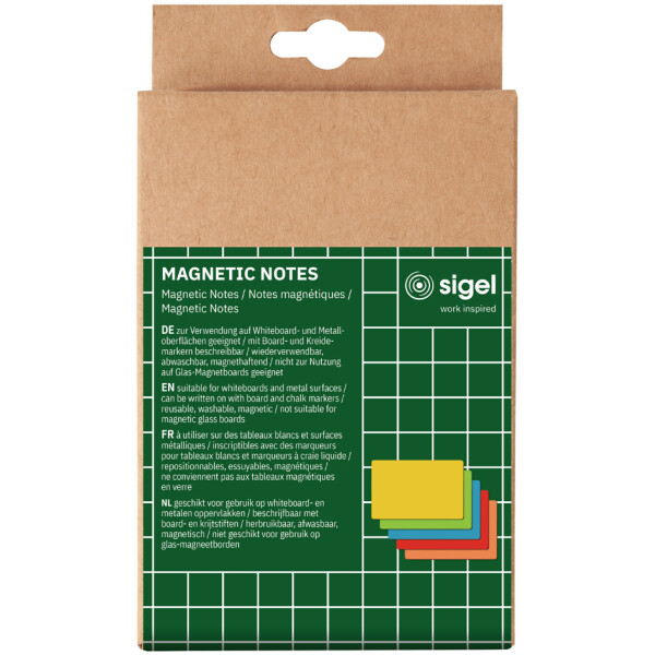 SIGEL Haftnotiz Magnetic Notes Meet up, farbig sortiert