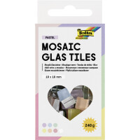 folia Mosaik-Glassteine PASTELL, 10 x 10 mm