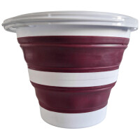 Linden Berg Eimer, faltbar, rund, 10 Liter, bordeaux...