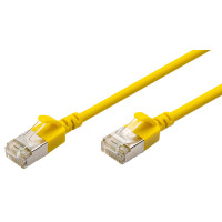 DIGITUS Slim Patchkabel, Kat. 6A, F FTP, schwarz, 0,3 m