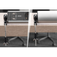 DIGITUS Office-Steckdosenleiste, 6-fach, 3x USB, Schalter