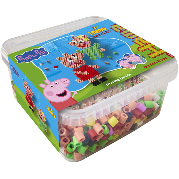 Hama Bügelperlen maxi + Stiftplatte "Peppa Wutz & Schwester"