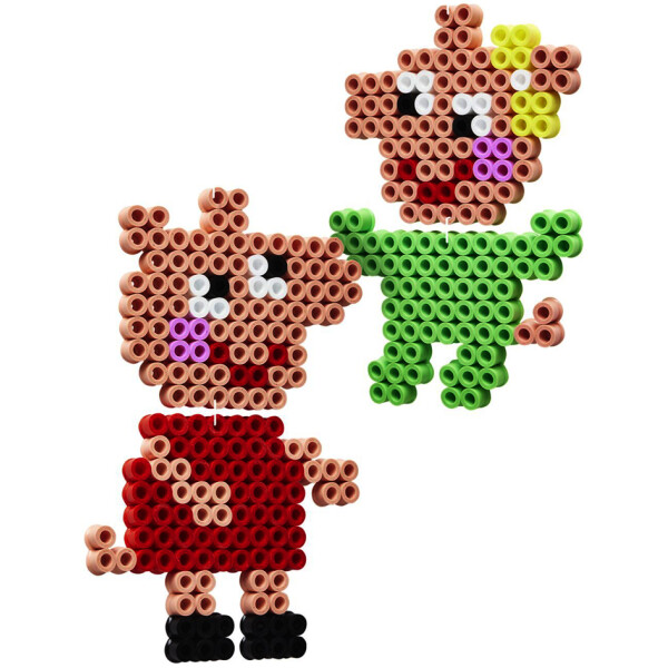 Hama Bügelperlen maxi + Stiftplatte "Peppa Wutz & Schwester"