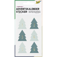 folia Adventskalender-Sticker "JOLLY MIX"