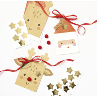 folia Adventskalender-Sticker "STARS GOLD"
