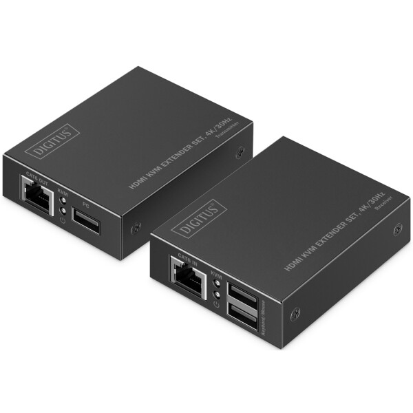 DIGITUS 4K HDMI KVM Extender Set, Full HD, 40 70 m