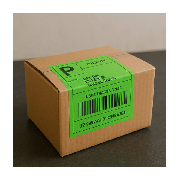 rillprint Rollenetiketten Zebra, 102 x 152 mm, rot