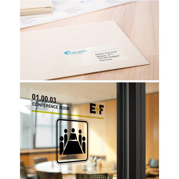 HERMA Transparente Folien-Etiketten SPECIAL, 210 x 297 mm