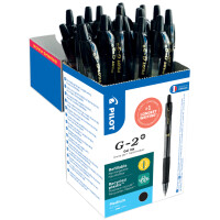 PILOT Gelschreiber G-2 PLUS 07, VALUE PACK, schwarz