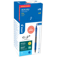 PILOT Gelschreiber G-2 PLUS 05, VALUE PACK, blau