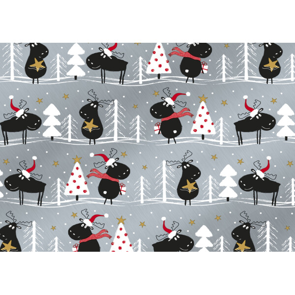 SUSY CARD Weihnachts-Geschenkpapier "Sterne bunt"