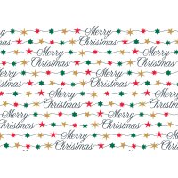 SUSY CARD Weihnachts-Geschenkpapier "Sterne"