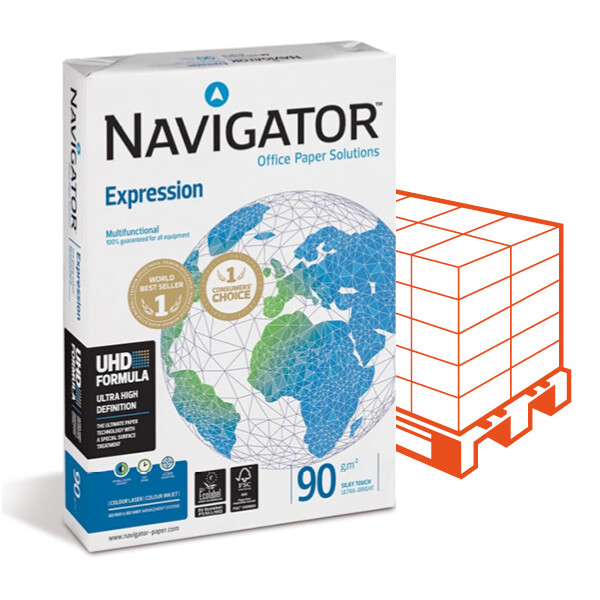 NAVIGATOR Expression Premiumpapier hochweiß A4 90g - 1 Palette (100.000 Blatt)