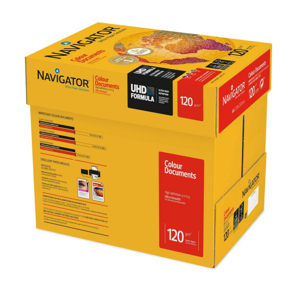 NAVIGATOR Colour Documents Premiumpapier hochweiß A4 120g - 1 Karton (2.000 Blatt)