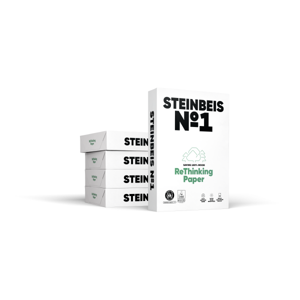 STEINBEIS No. 1 Recyclingpapier A4 80g - 1 Karton (2.500 Blatt)