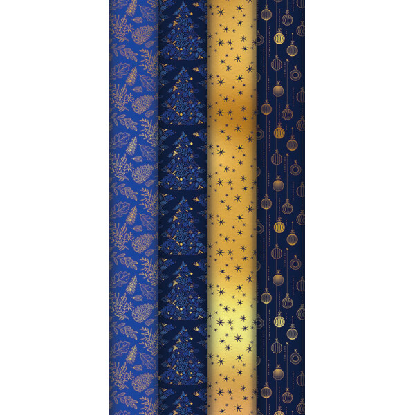 Clairefontaine Weihnachts-Geschenkpapier "Azurite"