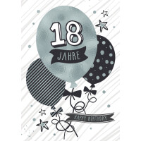 CACTUS Geburtstagskarte "Luftballon" - 18....