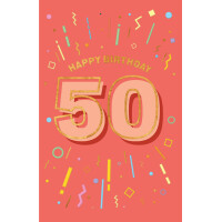 SUSY CARD Geburtstagskarte "Zahlen" - 80. Geburtstag