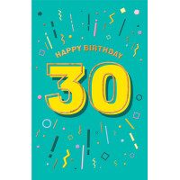 SUSY CARD Geburtstagskarte "Zahlen" - 80. Geburtstag