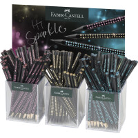 FABER-CASTELL Bleistift GRIP SPARKLE Midnight, 3er...
