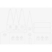 HEYDA Lichtdorf-Bastelset Häuser & Kirche,...