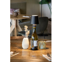 Securit Akku LED-Flaschenleuchte PARIS, schwarz