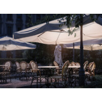 Securit Akku LED-Sonnenschirmleuchte BERLIN, weiß