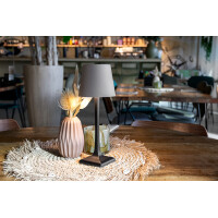 Securit Akku LED-Tischleuchte MILANO, schwarz taupe