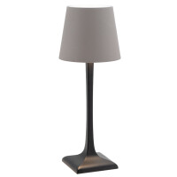 Securit Akku LED-Tischleuchte MILANO, schwarz taupe