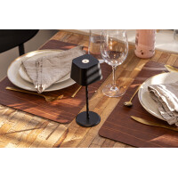 Securit Akku LED-Tischleuchte MALTA, schwarz