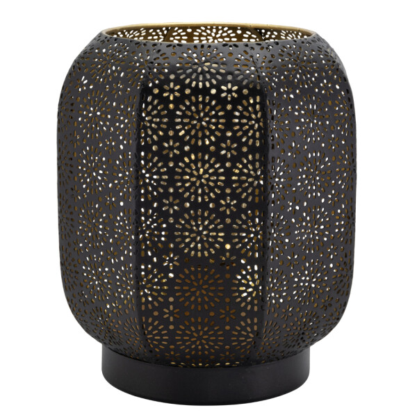 Securit Akku LED-Tischleuchte MARRAKECH, schwarz gold