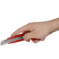 WESTCOTT Cutter PREMIUM, Klinge 18 mm, rot schwarz