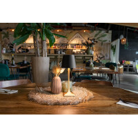 Securit Akku LED-Tischleuchte ROME, gold schwarz