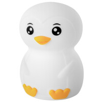 ANSMANN Silikon-Nachtlicht Pinguin Leon, weiß