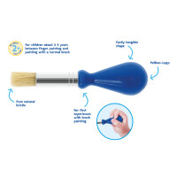 Pelikan Kleinkindpinsel mit Knubbelgriff, blau