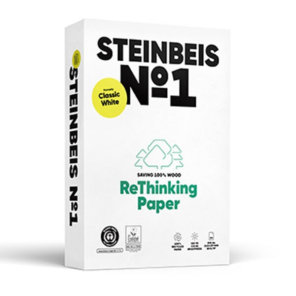 STEINBEIS No. 1 Recyclingpapier A4 80g - 1 Palette (100.000 Blatt)