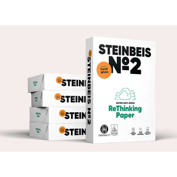 STEINBEIS No. 2 Recyclingpapier A4 80g - 1 Karton (2.500 Blatt)