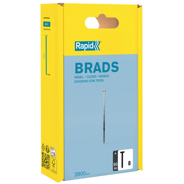 Rapid N&auml;gel Typ 8, 50 mm, galvanisiert, Gro&szlig;packung