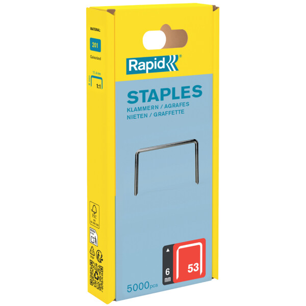 Rapid Feindrahtklammern Typ 53, 14 mm, Gro&szlig;packung