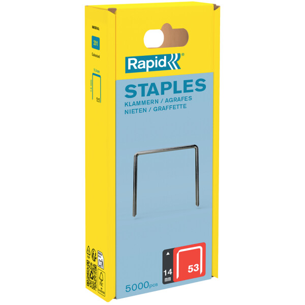 Rapid Feindrahtklammern Typ 53, 14 mm, Gro&szlig;packung
