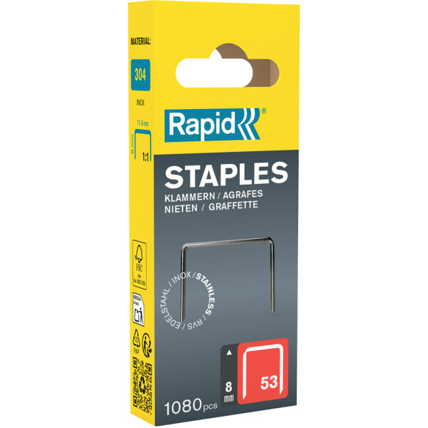 Rapid Feindrahtklammern Typ 53, 10 mm, Kleinpackung