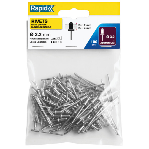 Rapid Blindniete Standard, 4,8 x 14 mm, aus Aluminium