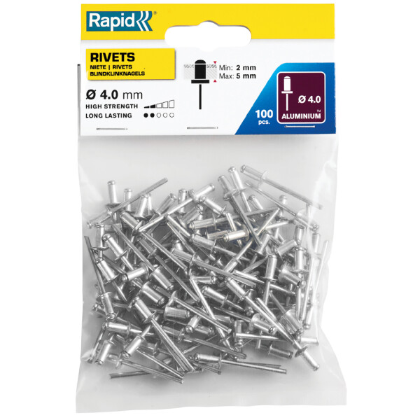 Rapid Blindniete Standard, 4,8 x 16 mm, aus Aluminium