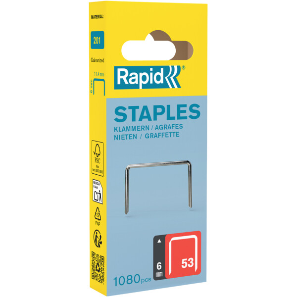 Rapid Feindrahtklammern Typ 53, 20 mm, Kleinpackung