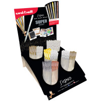 uni-ball Gelschreiber SIGNO Metallic, 72er Display