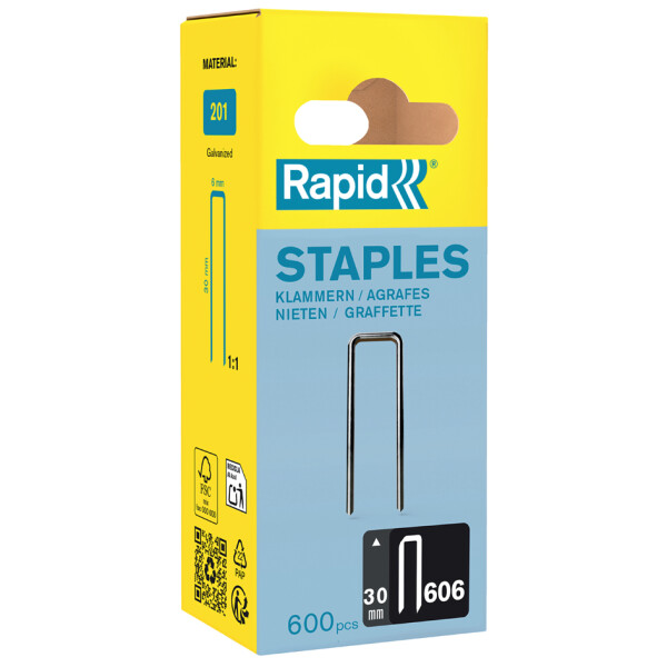 Rapid Schmalr&uuml;ckenklammern Typ 606, 30 mm, Kleinpackung