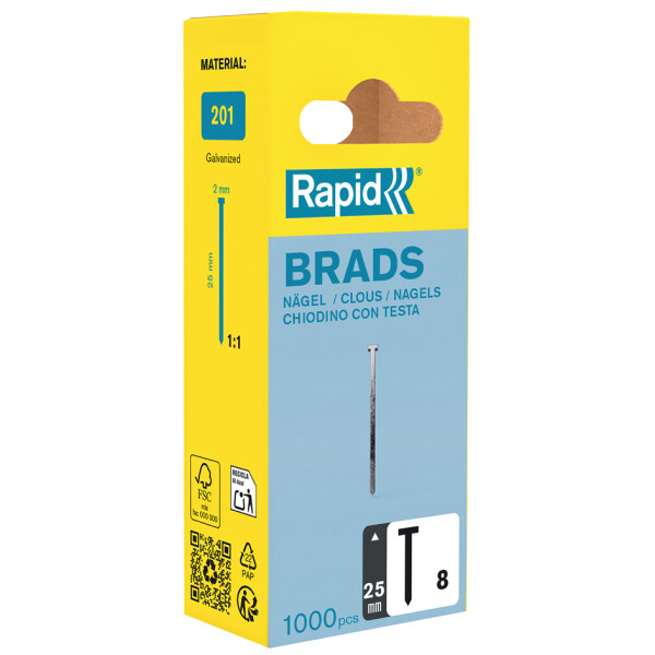 Rapid N&auml;gel Typ 8, 15 mm, galvanisiert, Kleinpackung